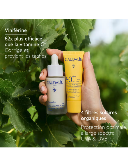 Caudalie Vinoperfect Duo Eclat Anti-Taches Sérum & Fluide SPF50+