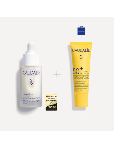 Caudalie Vinoperfect Duo Eclat Anti-Taches Sérum & Fluide SPF50+