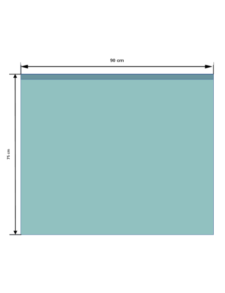 Champ stérile Sengewald Secu-Drape 75 cm x 90 cm avec adhésif